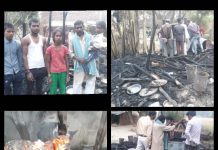 अज्ञात कारणों से लगी आग लाखों के सामान जलकर हुए राख