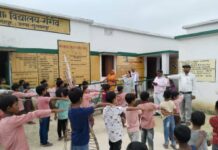 संचारी रोग व बचाव को लेकर बच्चों को किया गया जागरुक