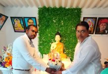 पंचशील बुद्ध बिहार पर मनाया गयी बाबा साहब की 135 वी जयंती