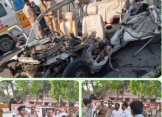 आजमगढ़ में पूर्वांचल एक्सप्रेसवे पर दर्दनाक हादसे में एक ही परिवार के पांच लोगों की मौत