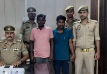 मंदिर से लौट रही महिला चेन झपटने वाले दो शातिरगिरफ्तार, तीन दिन में पुलिस ने किया खुलासा