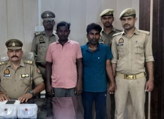 मंदिर से लौट रही महिला चेन झपटने वाले दो शातिरगिरफ्तार, तीन दिन में पुलिस ने किया खुलासा