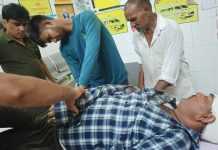 सड़क दुर्घटना में युवक गंभीर रूप से घायल