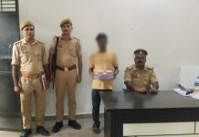 देशी तमंचा व जिन्दा कारतूस के साथ अभियुक्त को पुलिस ने किया गिरफ्तार