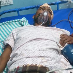 चार पहिया वाहन और मोटर साइकिल मे हुई भिडंत बाइक चालक हुआ गंभीर रूप से घायल