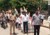 छात्रों ने निकाली तिरंगा यात्रा