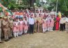 क्षेत्राधिकारी कादीपुर विनय गौतम थाना प्रभारी दोस्तपुर नारद मुनि सिंह के नेतृत्व में छात्रों के सहयोग से निकाली गई तिरंगा यात्रा
