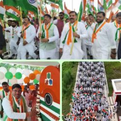 10 किमी तक गूंजा ‘भारत माता की जय’, तिरंगे के रंग में रंगा क्षेत्र पंचायत कार्यालयअखण्डनगर