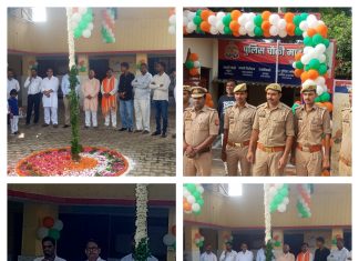 आजादी के पर्व पर फहराया गया तिरंगा,रैली और प्रभात फेरियों की रही धूम