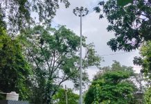 हाईमास्ट लाइटें सालभर में ही हो गई खराब, मानक विपरीत लगी थी लाइटें