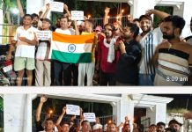 आयोग के खिलाफ छात्रों ने कैंडिल मार्च निकाल कर किया विरोध प्रदर्शन