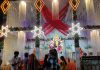 अखण्डनगर नगर चौक पर मात्र शक्ति एवं दुर्गा वाहिनी के पंडाल पर उमड़ी भारी भीड़