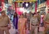 नवरात्रि पर्व के दृष्टिगत जिलाधिकारी एवं पुलिस अधीक्षक ने शहजादपुर में किया पैदल मार्च