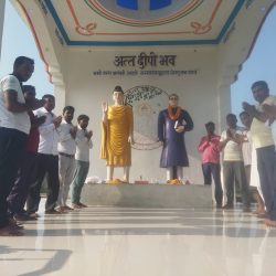 बुद्ध विहार बनगवांडीह में धूमधाम से मनाया गया धम्मचक्र प्रवर्तन दिवस, बाबा साहेब के विचारों को किया गया याद